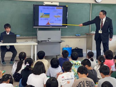 20230913長森北小学校ぼうさい授業